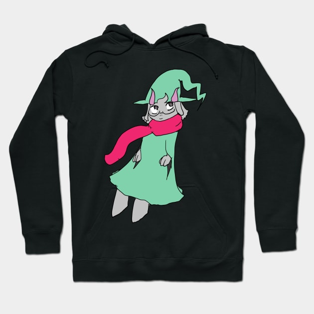 Deltarune Light Ralsei Chibi Sticker, Pin, + Others Hoodie by nhitori